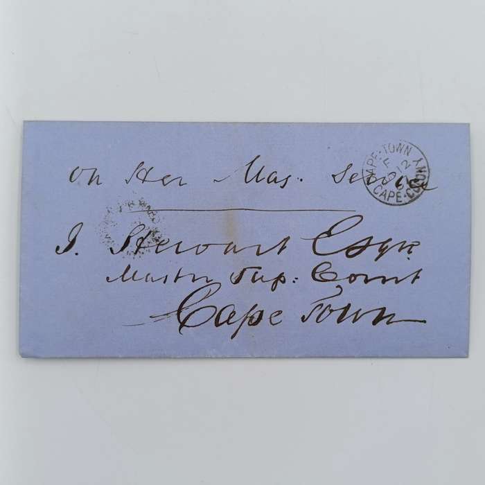 1867 Cape Colony official on Her Majesty's Service cover