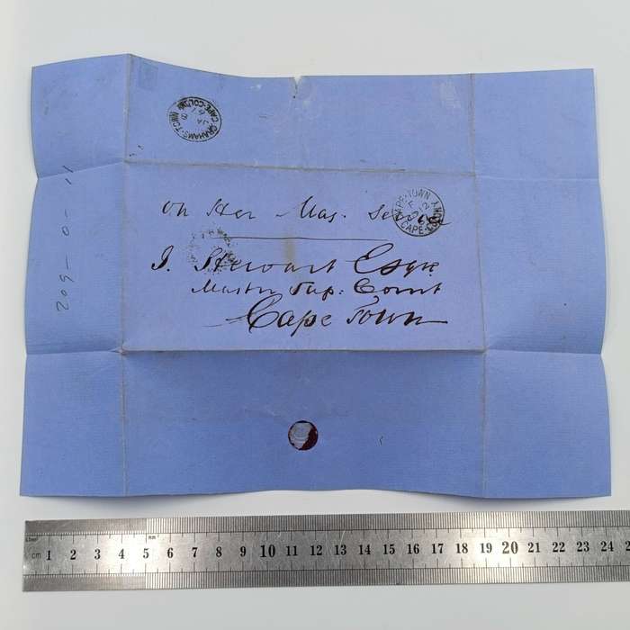 1867 Cape Colony official on Her Majesty's Service cover