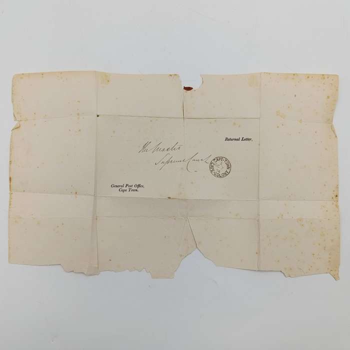 1874 Cape Colony returned letter cover - rarely seen