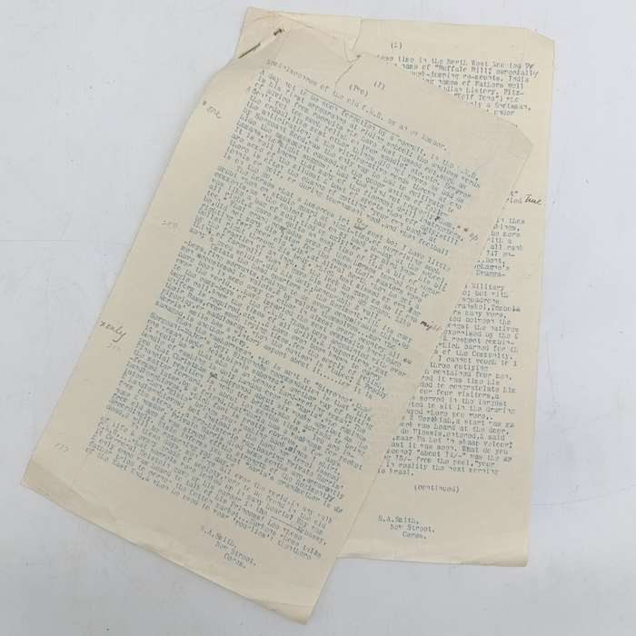 Reminiscences of the old Cape Mounted Rifles by soldier S.A. Smith of Ceres, An original document