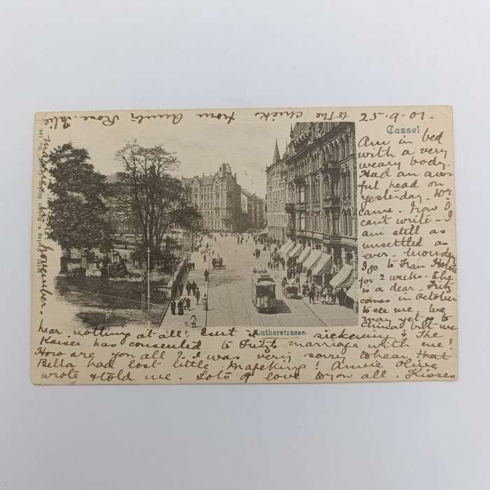 1901 Postcard German Reich to Port Elizabeth, Cape Colony mentioning