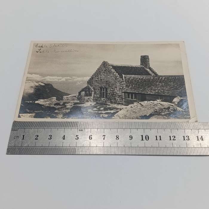 1939 Postcard posted at the Cape Town Cable station - picture of station