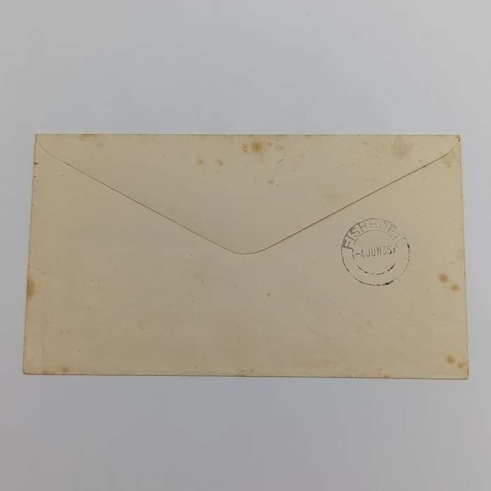 Cover posted Cape Town to Fishhoek 3-6-1935 on Mimosa Dahlia Gardens Stationary