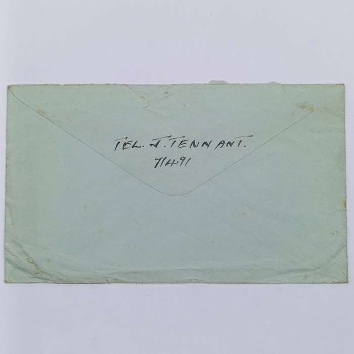 WW2 On Active Service cover - Passed by Censor no. 2770 and Received from HM Ships marks applied