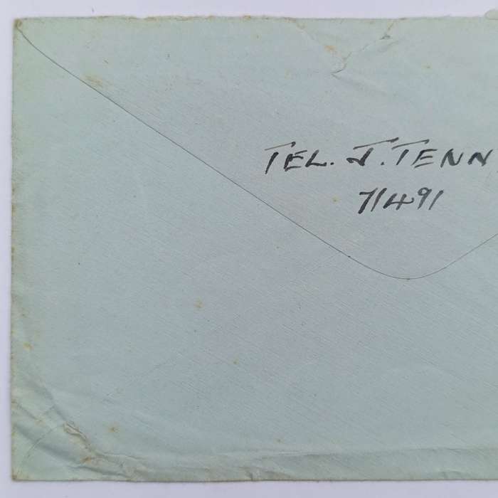 WW2 On Active Service cover - Passed by Censor no. 2770 and Received from HM Ships marks applied