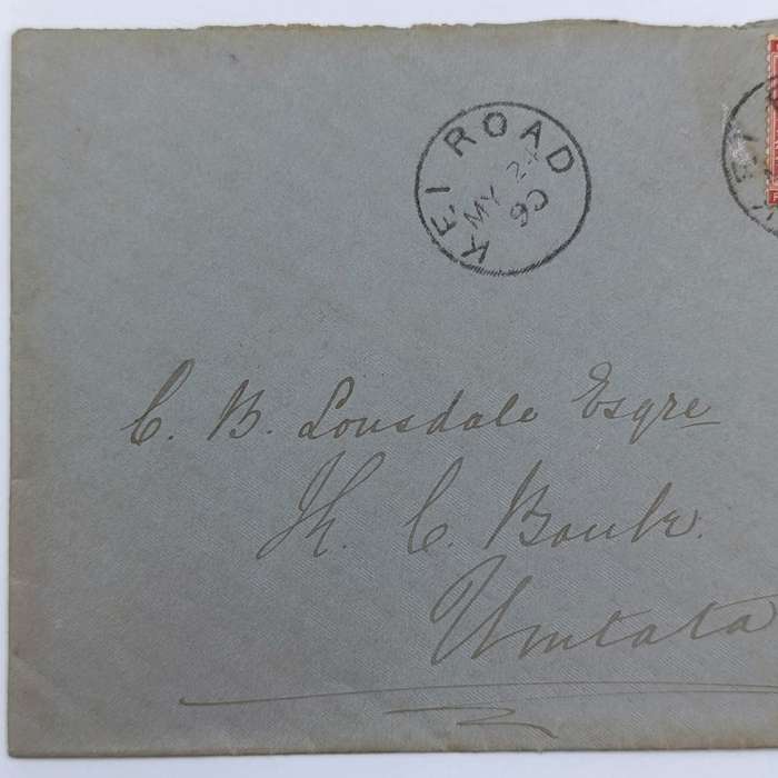 1890 Cover Kei Road to Umtata - One penny Cape of Good Hope stamp