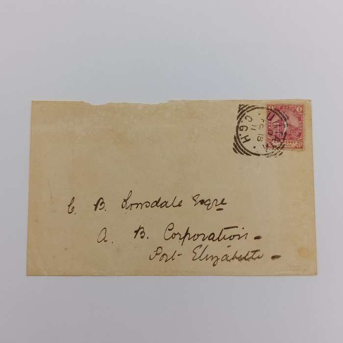 1911 Umtata Cape of Good Hope to Port Elizabeth cover
