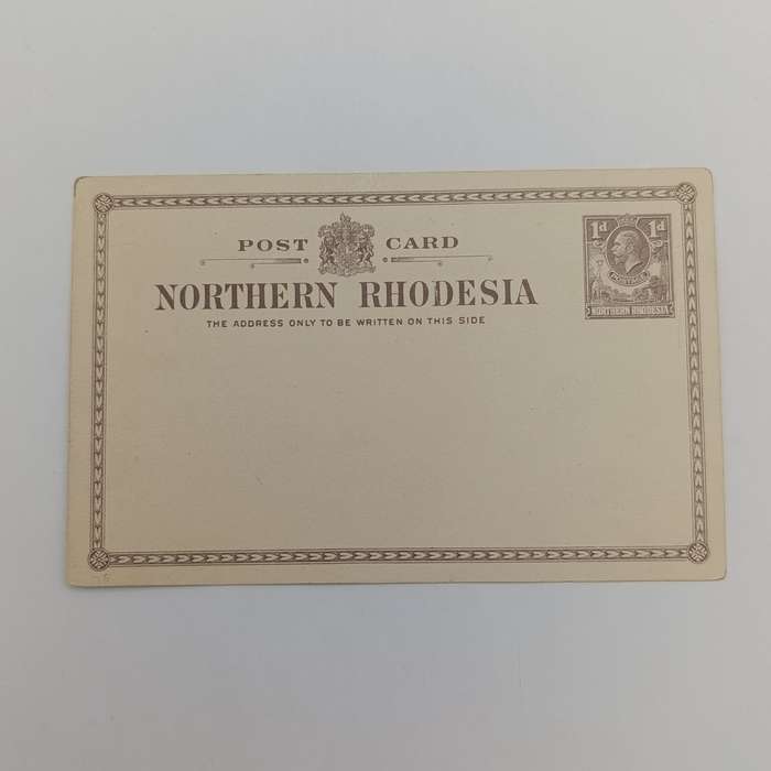 Unused postcard with prepaid postage 1d Northern Rhodesia