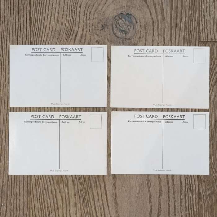Twelve Glossy postcards of South African Native studies in original packaging