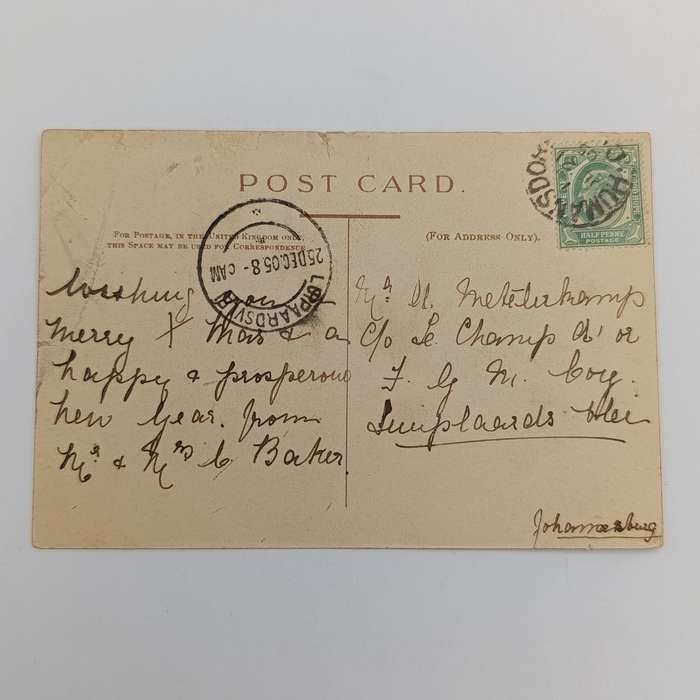 1905 Postcard Humansdorp to Luipaardsvlei - Funny card