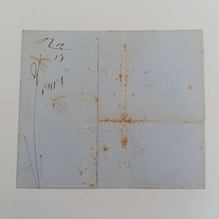 1856 letter from Copenhagen to Paris forwarded through the Danish Post office in Hamburg