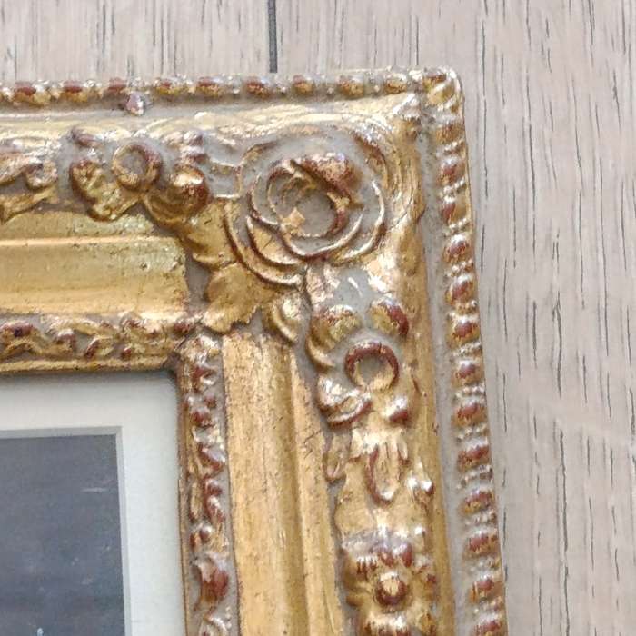 Antique Pastel painting by unknown artist in beautiful frame
