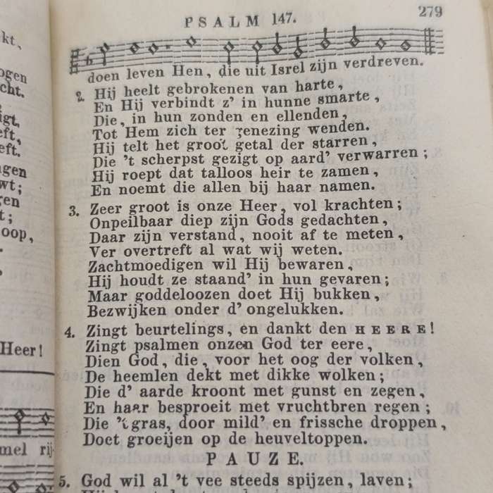 Pair of Antique Psalmen en gezangen books