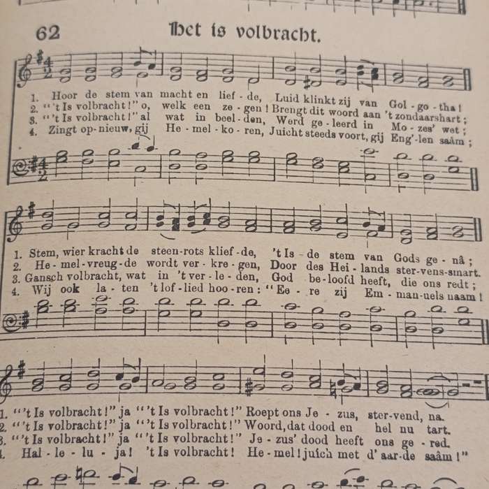 Halleluja Liederen book - Dutch translation