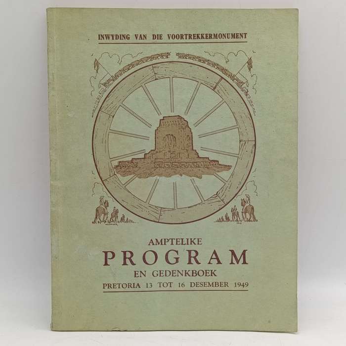 1949 Inwyding van die Voortrekkermonument amptelike program en gedenkboek