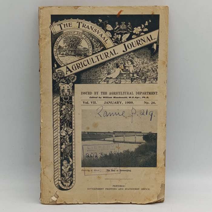 The Transvaal Agricultural Journal - January 1909