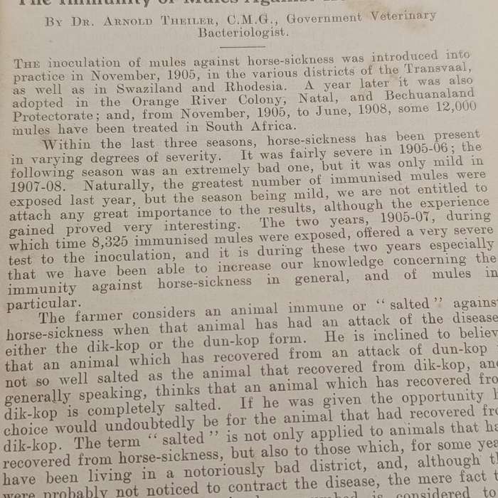 The Transvaal Agricultural Journal - January 1909