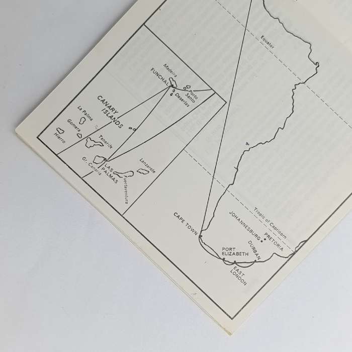 Lot of vintage Union Castle/ Safmarine documents and brochure