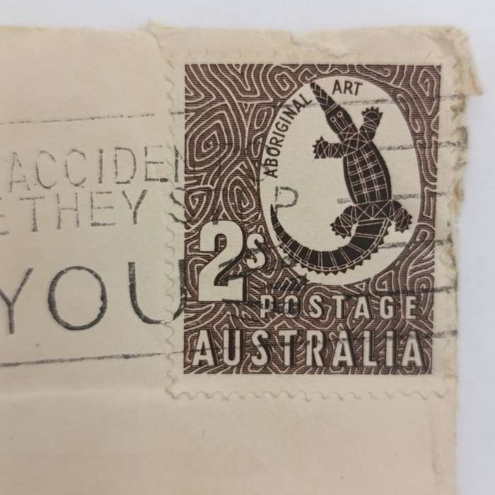 Postal History 1958 letter from Hobart, Australia to Thornton