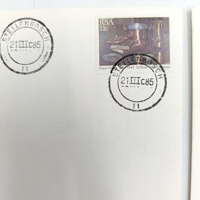 South Africa - Set of 4 University of Stellenbosch first day covers signed by Jannie Momberg