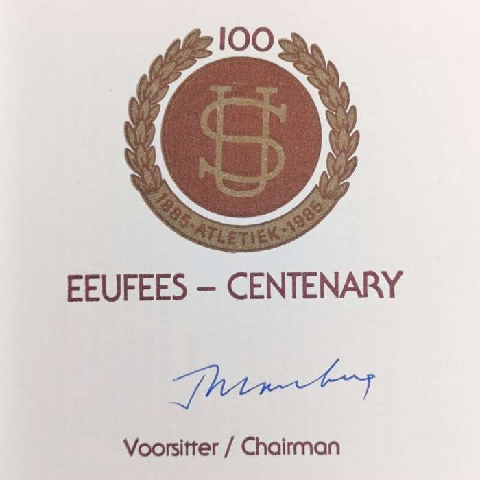 South Africa - Set of 4 University of Stellenbosch first day covers signed by Jannie Momberg