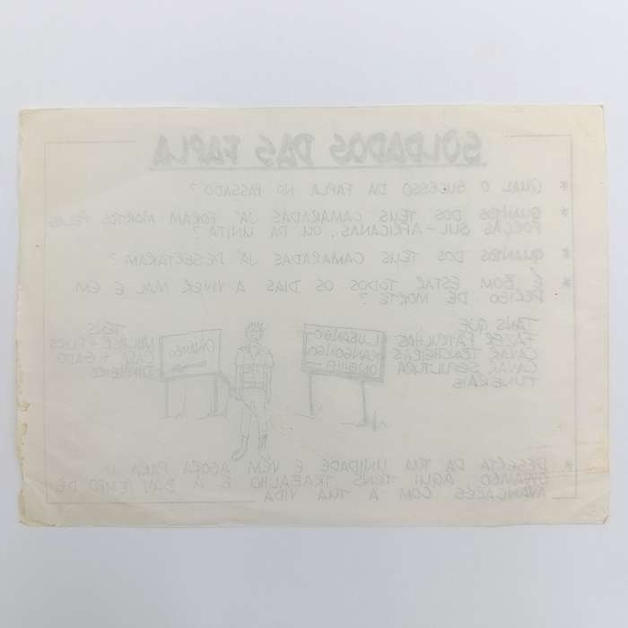 Vintage SADF Border war era FAPLA soldier propaganda pamphlet