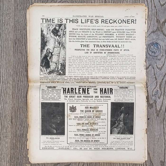 Boer War Illustrated War Special newspaper dated 18 April 1900 No. 22 Vol. 1