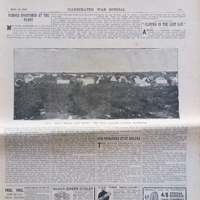 Boer War Illustrated War Special newspaper dated 16 may 1900 No.26 Vol.1