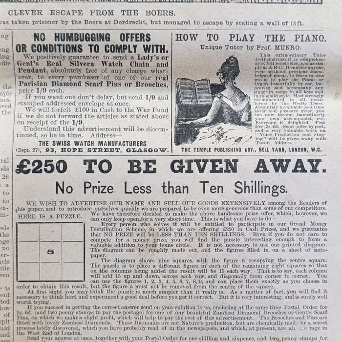 Boer War Illustrated War Special newspaper dated 31 January 1900 No.11 Vol.1