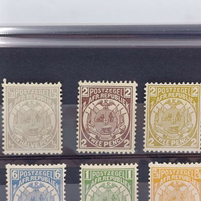ZAR 1895 set Half penny to Ten Shilling (one penny not present) all mint