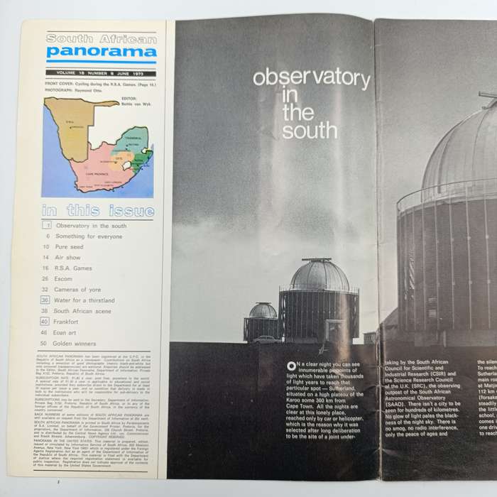 Vintage South African Panorama magazine - June 1973 issue
