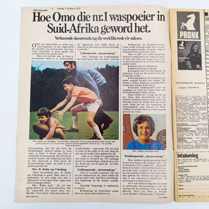 Vintage Pronk magazine - 23 March 1973 issue