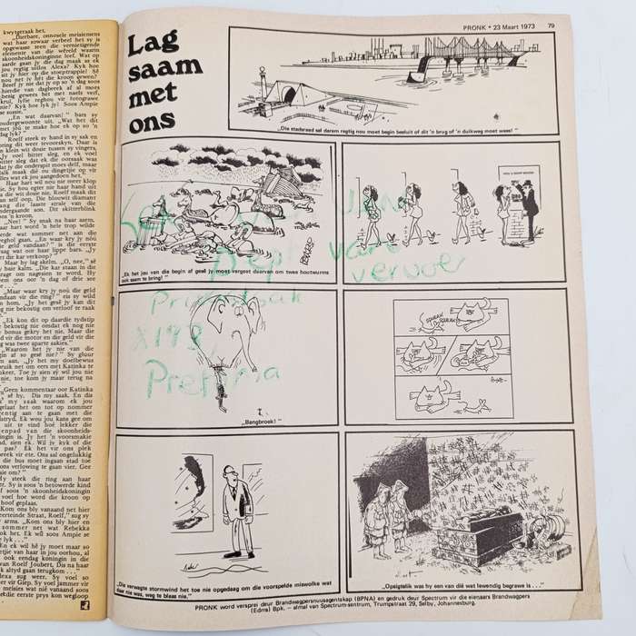 Vintage Pronk magazine - 23 March 1973 issue