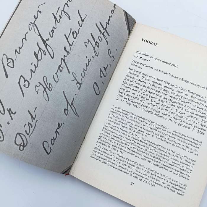 Oorlogsjoernaal van SJ Burger 1899-1902