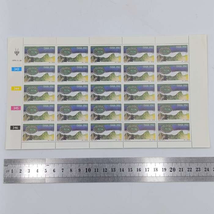 South West Africa 1979 Minerab set of full pages of mint stamps