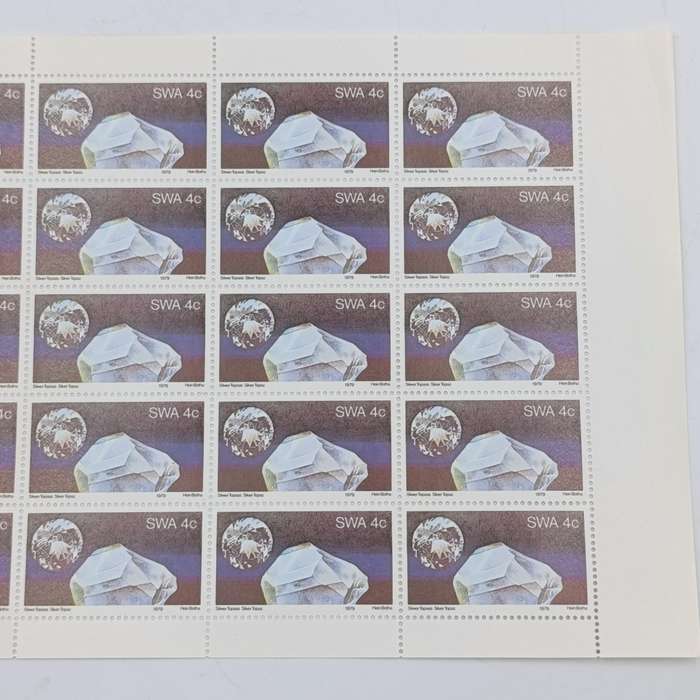 South West Africa 1979 Minerab set of full pages of mint stamps