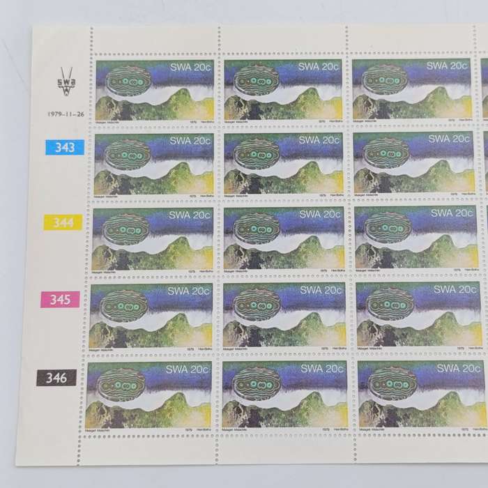 South West Africa 1979 Minerab set of full pages of mint stamps