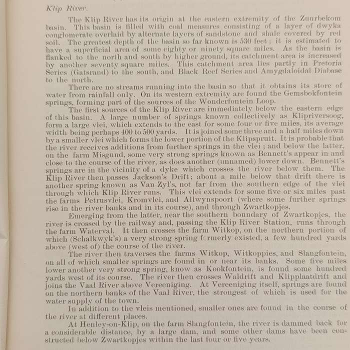 1910 Report of the Klip River investigation commission - Orange River Colony rubber stamp
