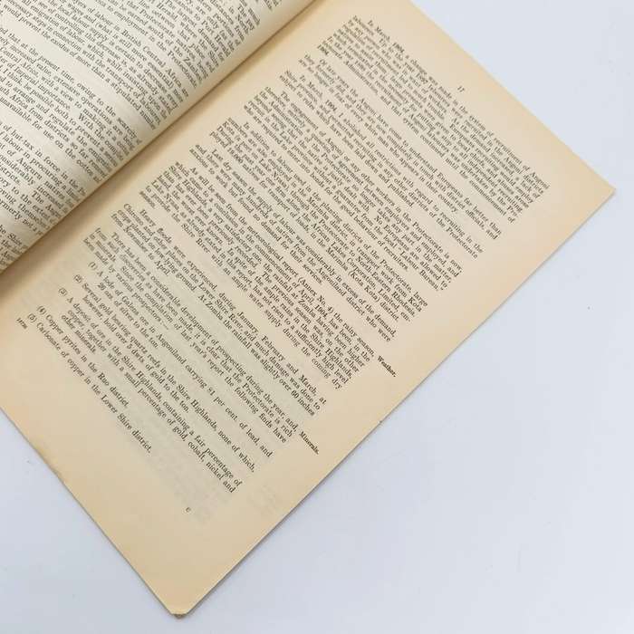 1904 British Central Africa Report on the Trade and general condition of the British Central Africa