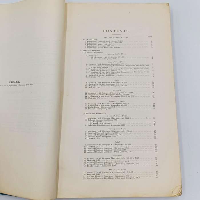 Statistical Year-Book of the Union of South Africa No. 2 1913/14