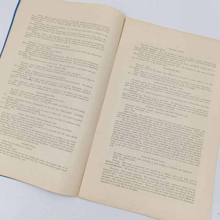 South Africa ANNUAL REPORT by Colonel Beves on the TRANSVAAL VOLUNTEERS AND CADETS