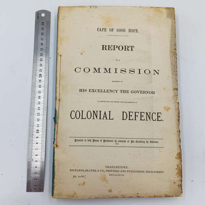 Cape of Good Hope Report of a commission appointed by the Governor