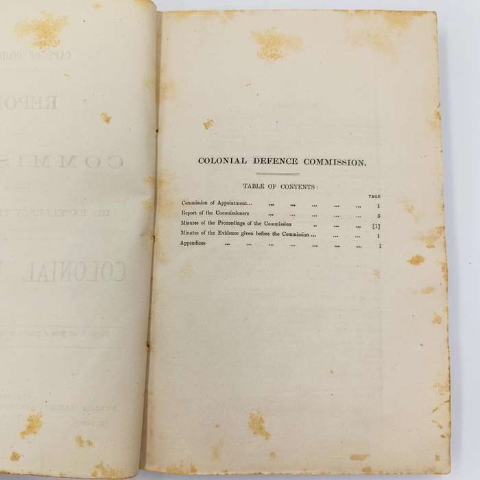 Cape of Good Hope Report of a commission appointed by the Governor