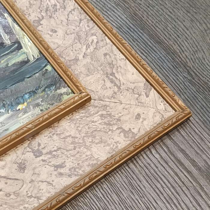 St. Clare landscape painting in frame