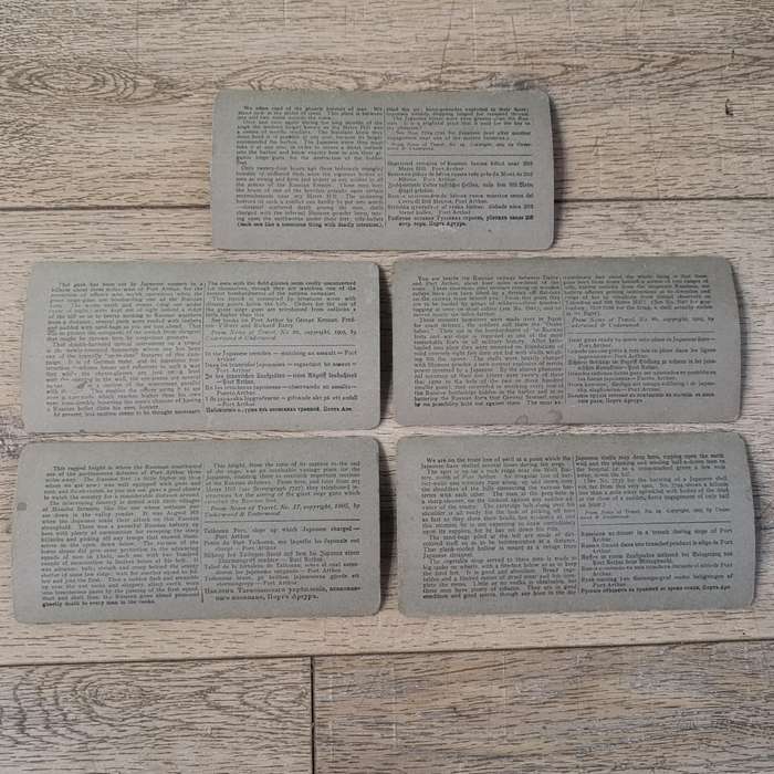 Lot of 15 Antique RUSSO-Japanese war stereoscope photo cards