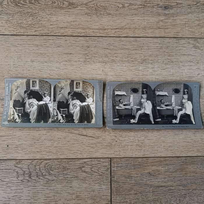 Pair of Funny stereocards