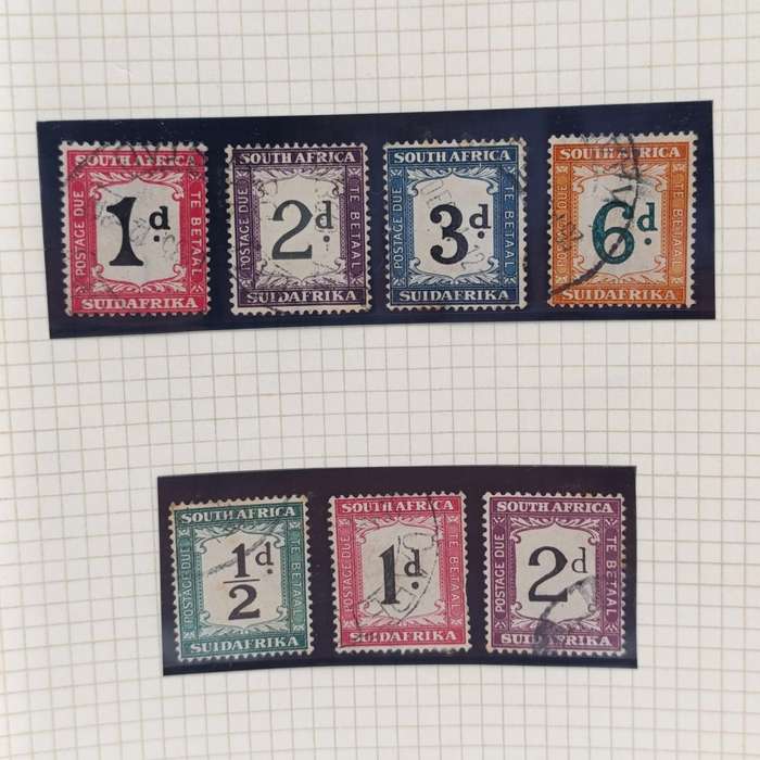 Lot of 10 postage due stamps plus RSA lot of 3 postage due stamps