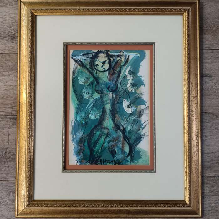 Original Frans Claerhout painting in frame