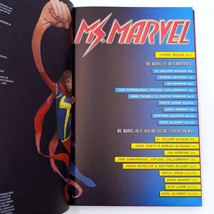 Marvel #106 Ms. Marvel (Kamala Khan) graphic novel