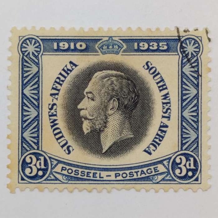 South West Africa SACC 116 - 118 George V silver jubilee used stamps